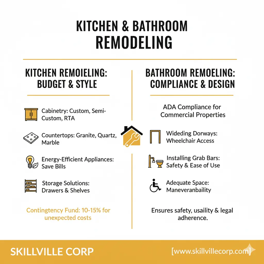 Kitchen and Bathroom Remodeling in Methuen, MA