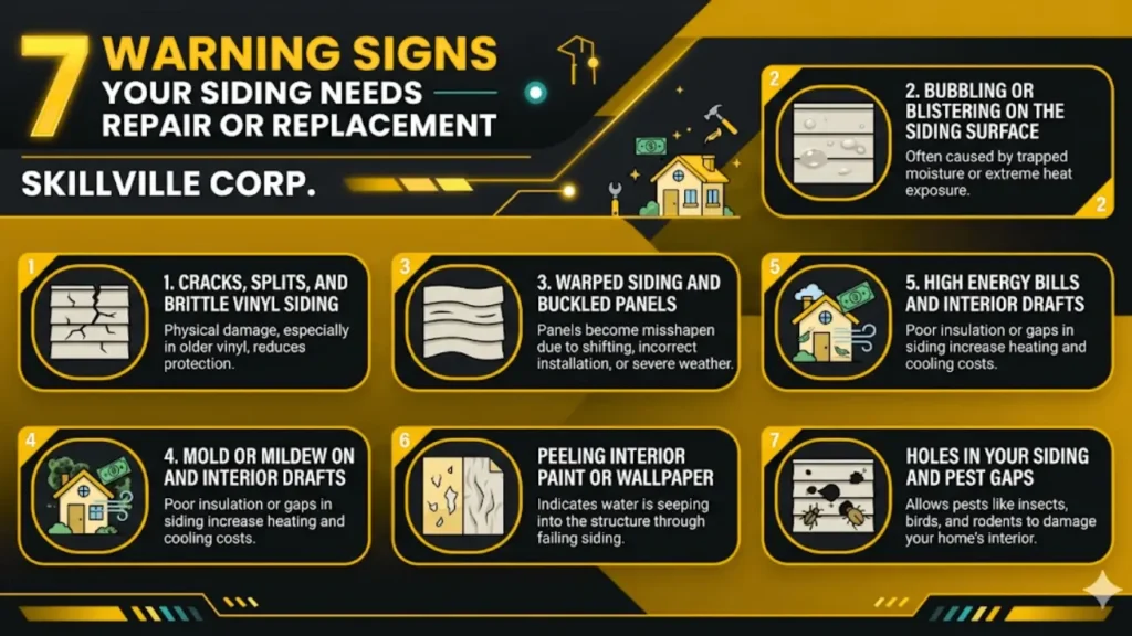 Warning Signs Your Siding Needs Repair or Replacement