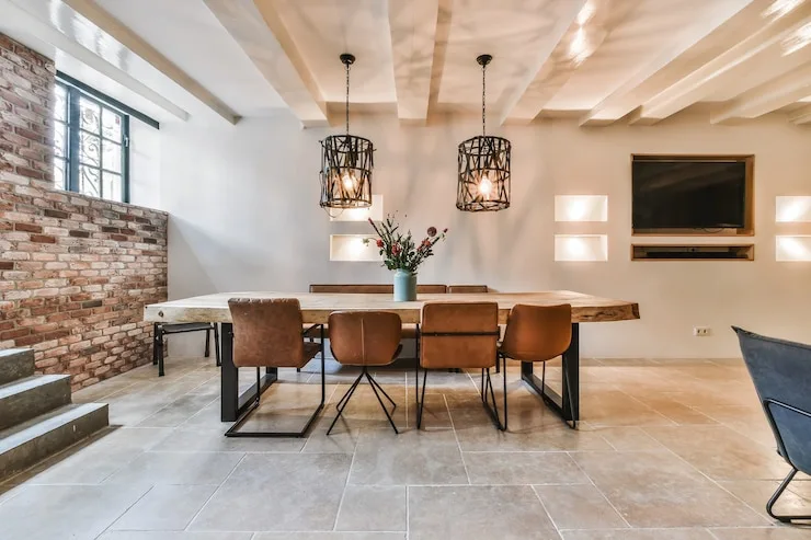 Professional home remodeling Lawrence, MA showing a beautifully renovated basement in an older home